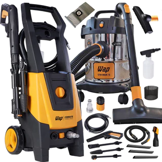 Kit Limpeza Wap Lavadora Alta Pressão 1700W Potente E Aspirador Água e Pó Com Rodas Soprador em Oferta na Shopee