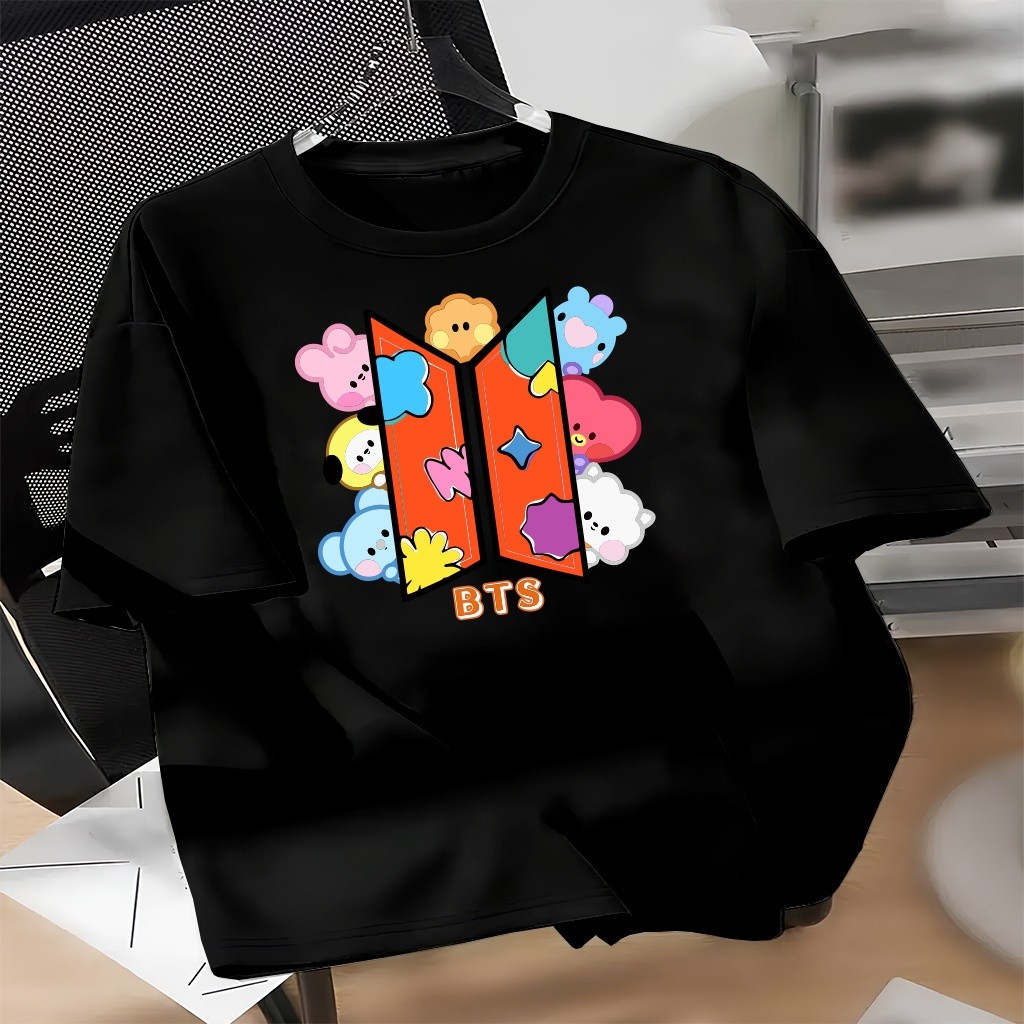 Camisa Camiseta Unisexx T-shit Algodão BTS SIMBOLO FOFO K-Pop