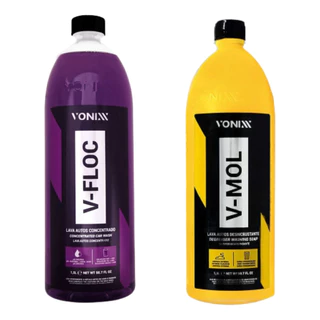Kit Shampoo Para Lavar Carro V-mol E V-floc Vonixx 1,5l