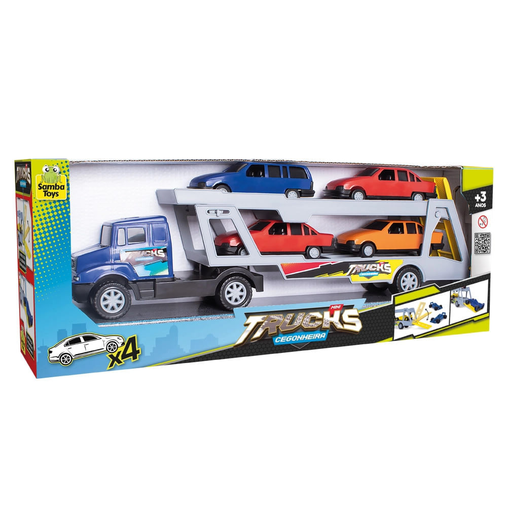 Caminhão Cegonheira Samba Toys Mini Truck - Item Sortido | Shopee Brasil