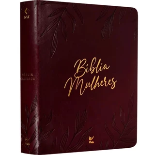 Bíblia Sagrada Mulheres | Viviane Martinello | NVT | Espaço para Anotações | Capa Luxo Vinho em Oferta na Shopee