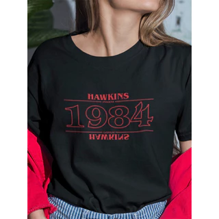 Camiseta Exclusiva Stranger 1984 Moda Unissex 100% Algodão Fio 30.1 Camisa Plus Size - Envio Rápido - Elisart
