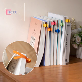 HCCC 1/3/6Pcs Clip De Silicone Bookmark Criativo De Papelaria Caderno De Anotações Páginas Divisórias Suprimentos Escolares Marcadores De Livros Simples Ferramentas De Leitura Novo