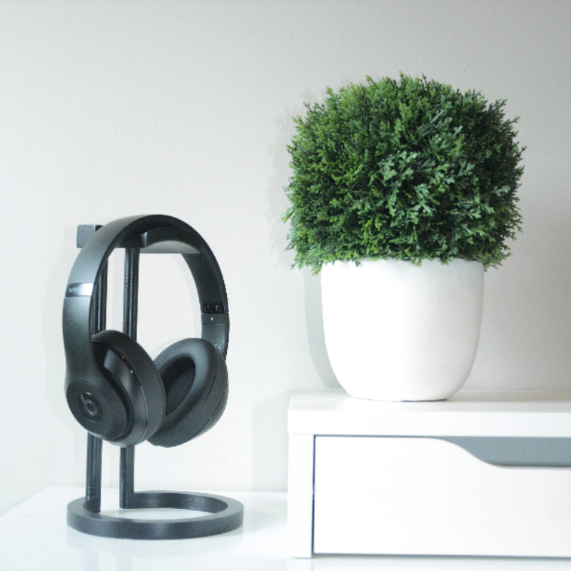Suporte Fone Ouvido Mesa Headset Gamer com e sem fio pc MODERNO Dupla Linha