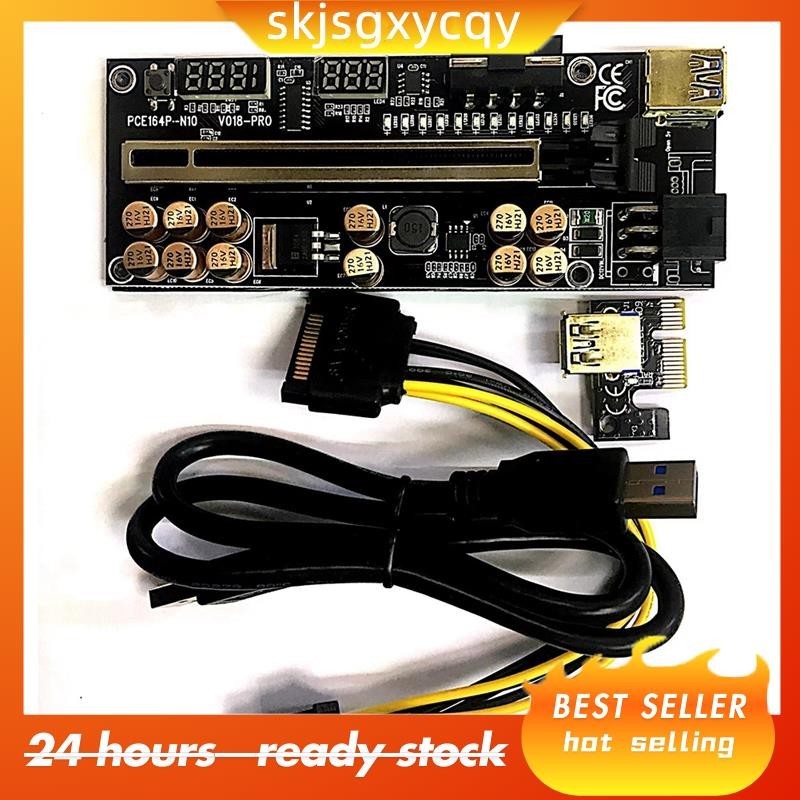 Placa Riser VER018 PRO PCI-E USB 3.0 Cabo 018 PLUS Express 1X A 16X ...