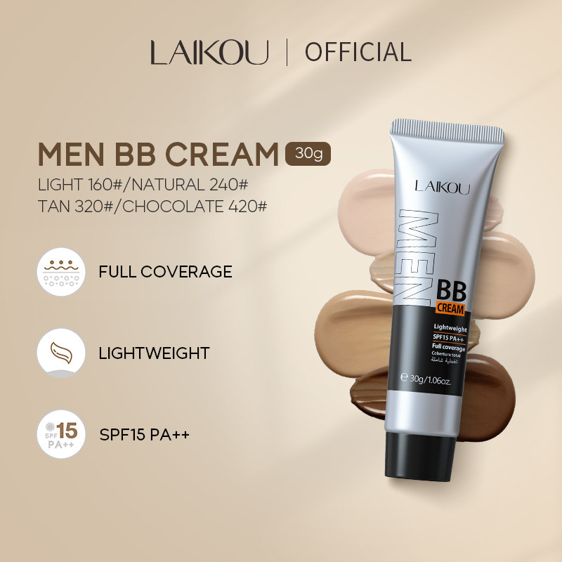 LAIKOU Homens BB Cream Cobertura Total SPF15 PA + De Manchas Dullness 30g