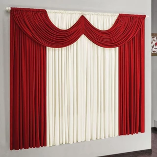 Cortina Dakar Malha Gel 2,00M X 1,70M Vermelho e Palha