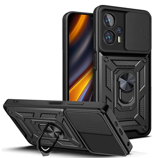 Para Xiaomi Poco X6 X5 Pro F5 M6 C65 Redmi 13C 12 12C Nota 13 12 11 10 Plus 11S 10S 12S K70E Capa Da Armadura À Prova De Choque Do Anel Magnético De Proteção