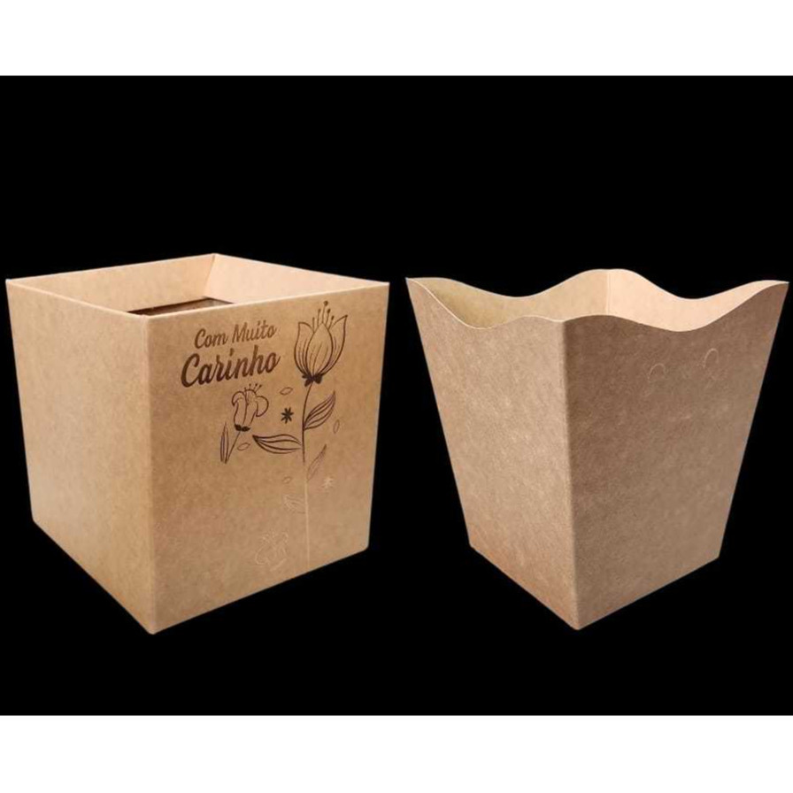 Cachepot Pote 15 Papel Kraft 420g sem micro com 10 unidades | Shopee Brasil