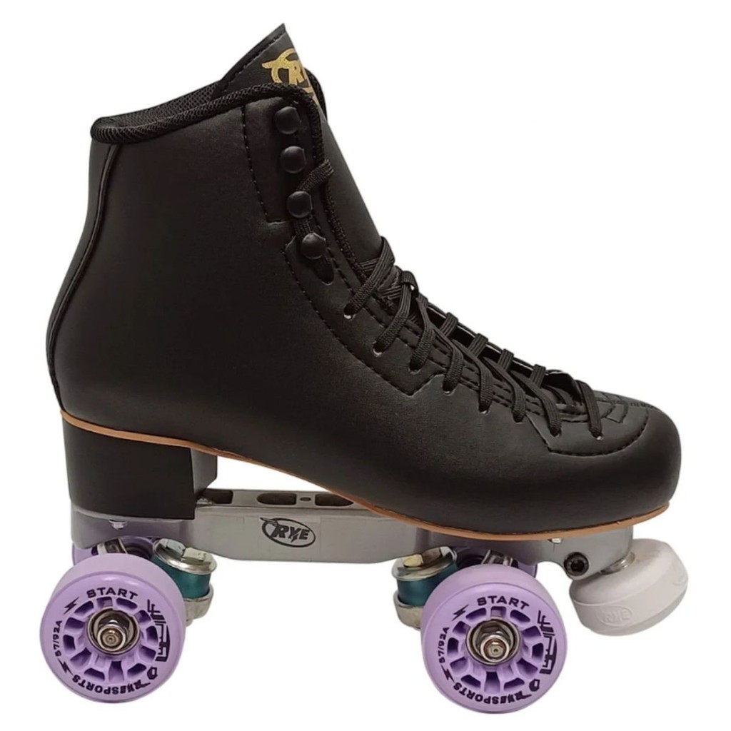 Patins Rye - Adventure Preto V2 (rodas lilás)