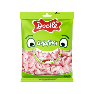 Bala de Gelatina Dentes de Vampiro 1kg - Docile
