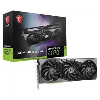 Placa de Vídeo MSI NVIDIA GeForce RTX 4070 Ti Gaming X Slim, 12GB, GDDR6X, DLSS, Ray Tracing, 912-V513-276
