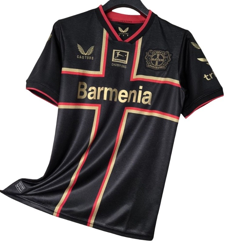 S-2XL 24-25 Leverkusen Jersey Camiseta Especial Camisa De Futebol Preta