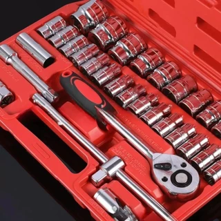 Kit de Ferramentas Chave de Soquete 46 pçs Chave Catraca