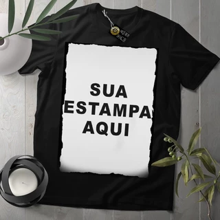 Camiseta Algodão Unissex personalizada com sua imagem ou logo camiseta 100% Algodão