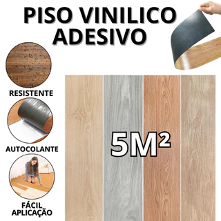 Piso Vinilico Autocolante Madeira Placas Adesivas Para Chão Pisos Auto Colante 36 Peças Revestimento