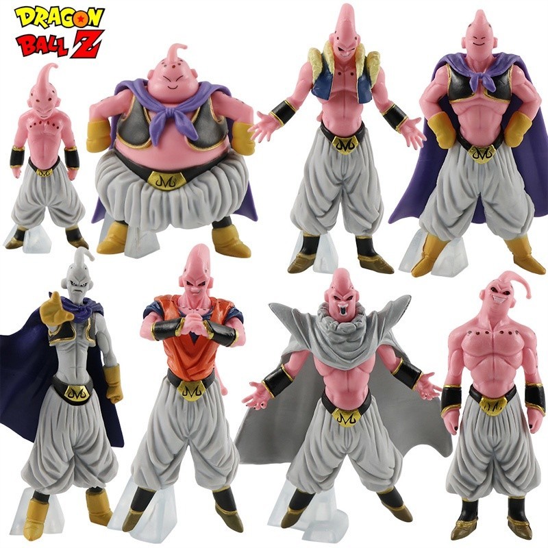 Bola De Dragão Figura Muscle Majin Buu 8pcs/Conjunto Ornamentos