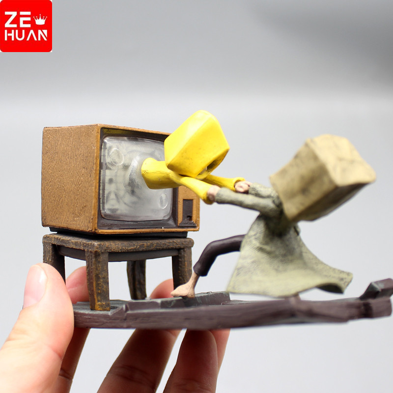 Little Nightmares 2 Mono Salvar Seis da TV Figura pode brilhar, Jogo Edição Limitada Modelo action figure boneco brinquedo menino brinquedo