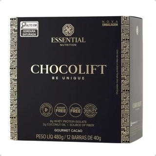 Barra Chocolift Be Unique 40g (480g) 12 Unidades Essential