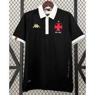 24/25 VASCO DA GAMA Black Soccer Jersey Terceira Distância dos homens Versão Camisa de futebol para os fãs