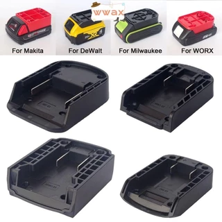 Adaptador DIY WWAX , Conector ABS Durável , Acessórios De Ferramentas , Revestimento De Cabeça De Carregamento Portátil Para Makita/DeWalt/WORX/Milwaukee 18V De Lítio