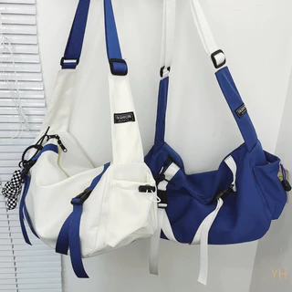 Bolsa de ombro masculina estilo nylon japonês à prova d'água
