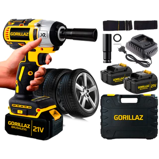Chave De Impacto 21v 1/2 Brushless Profissional 02 Baterias