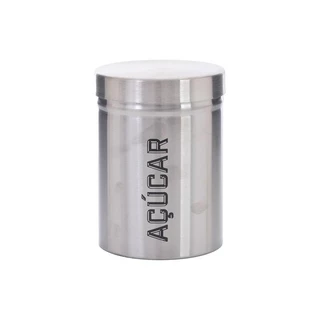 Lata Hermética Açúcar Prata 10x13x10Cm Inox em Oferta na Shopee
