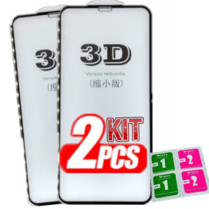 KIT Com 2 Pelicula 3D Vidro Samsung Galaxy A10 A20 A30 A40 A50 A51 A54 ...