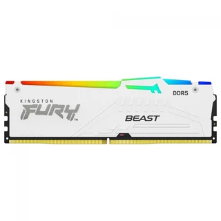 Memória DDR5 Kingston Fury Beast, RGB, 32GB, 5600Mhz, White, KF556C36BWEA-32