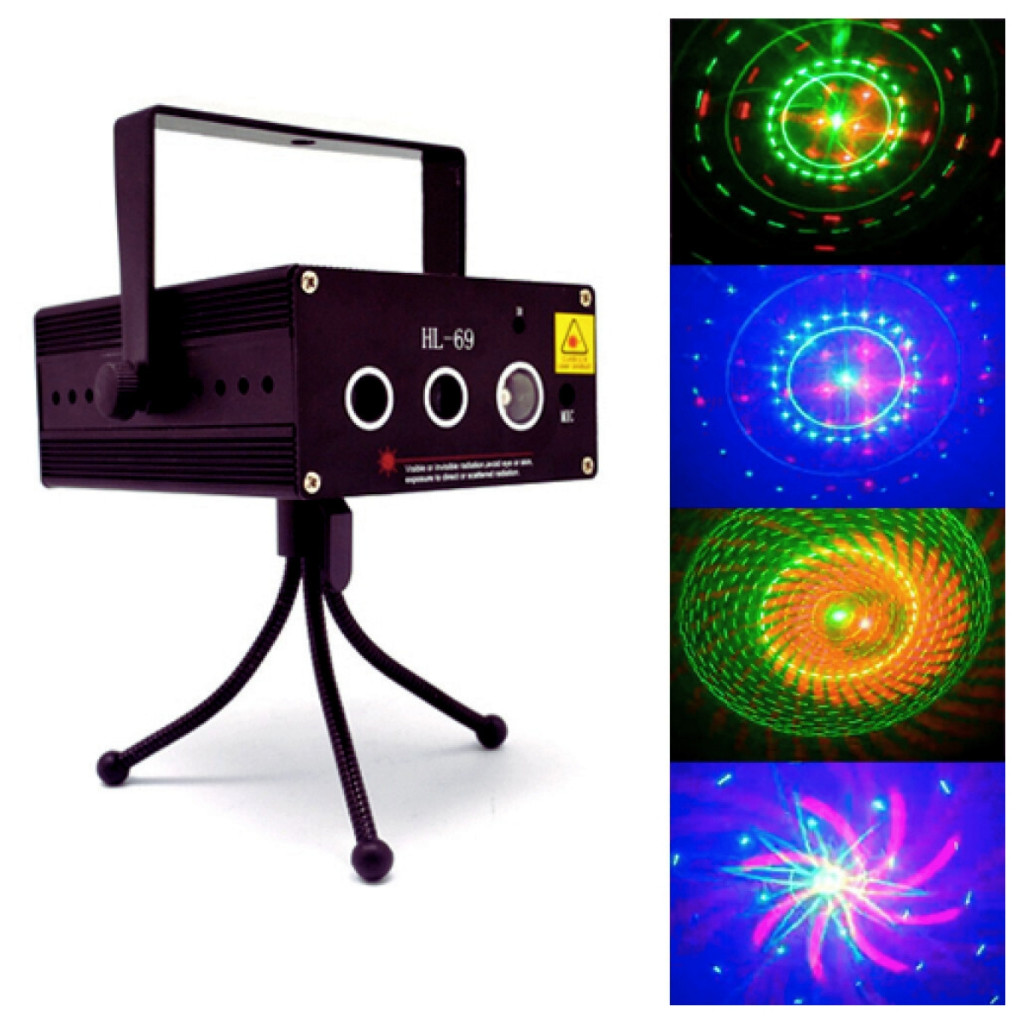 Projetor Laser Holográfico Show Desenhos Bivolt Efeito Luz RGB Showtech ...
