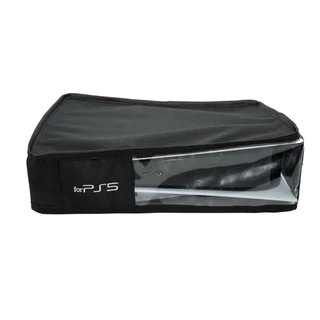 Capa para PS5 Horizontal Preta frente transparente