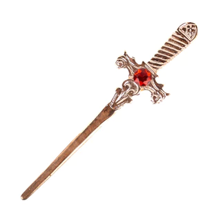 Athame Metal Cobre Brilhante 15 cm Pedra Vermelha Reforçado em Oferta na Shopee