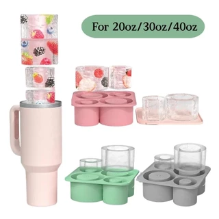 Bandejas De Verão Para Cubos De Gelo Moldejas Silicone Em Forma De Círculo Copo Stanley