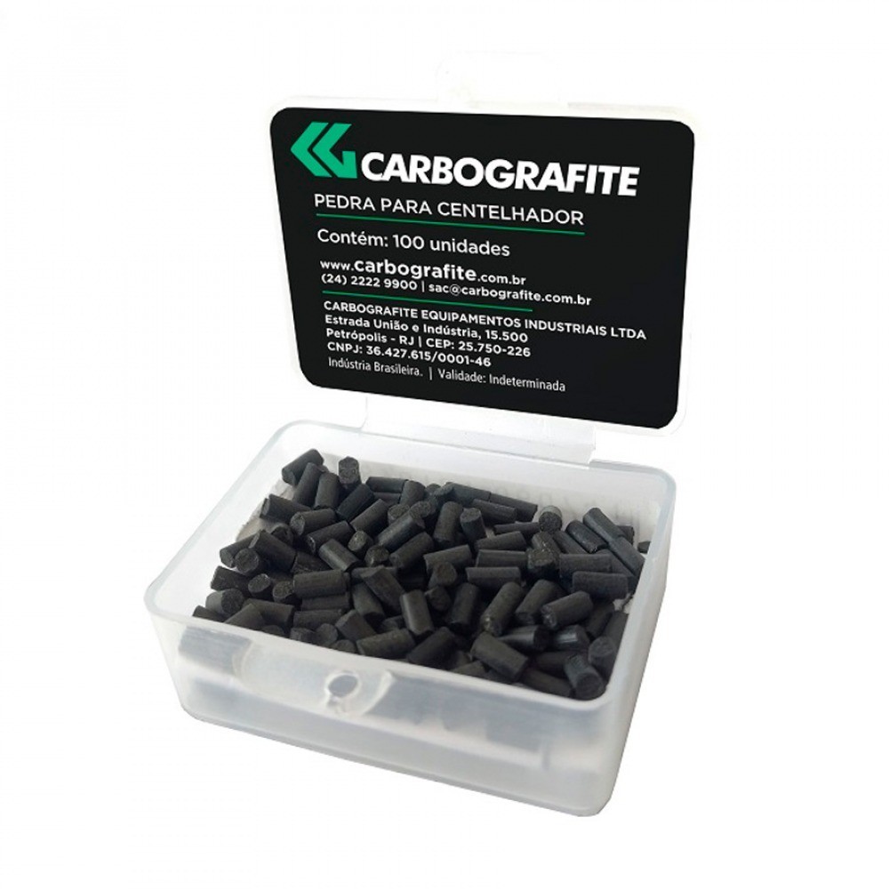 Pedra para acendedor / centelhador de maçarico CG 100 unidades - Carbografite