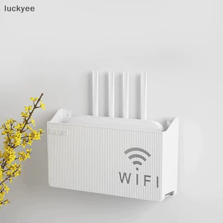 luckyeo Bins Router Box Montado Na Parede Console De Mídia De Escritório Wifi Caixas De Armazenamento Sem Fio Rack Hangings Wall Shelf TQ