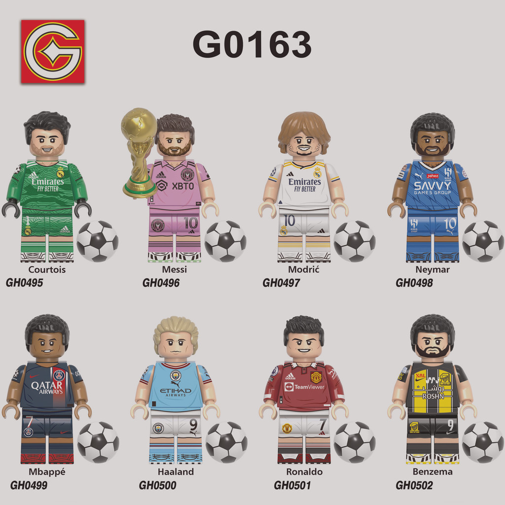 Modelo De Personagem Neymar C Rokurtuva Minifiguras De Blocos De Montagem Para Crianças