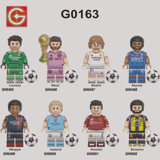 Modelo De Personagem Neymar C Rokurtuva Minifiguras De Blocos De Montagem Para Crianças