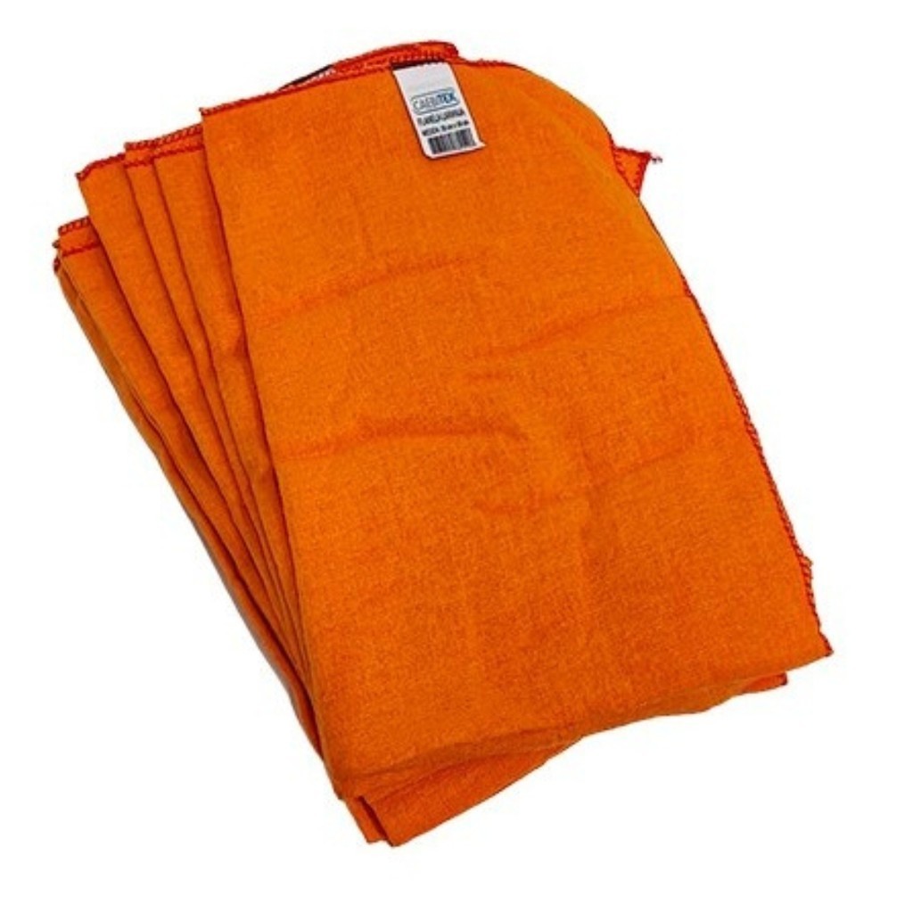 Flanela Laranja 28cm x 48cm c/12 unidades
