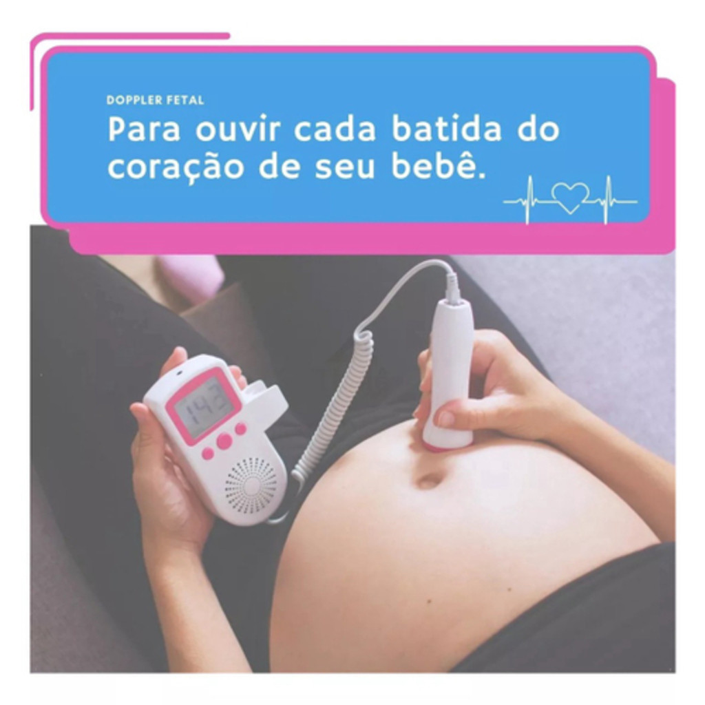 Imagem do produto Monitor De Frequência Cardíaca Fetal Doppler JSL-T501 JorgeStore 2