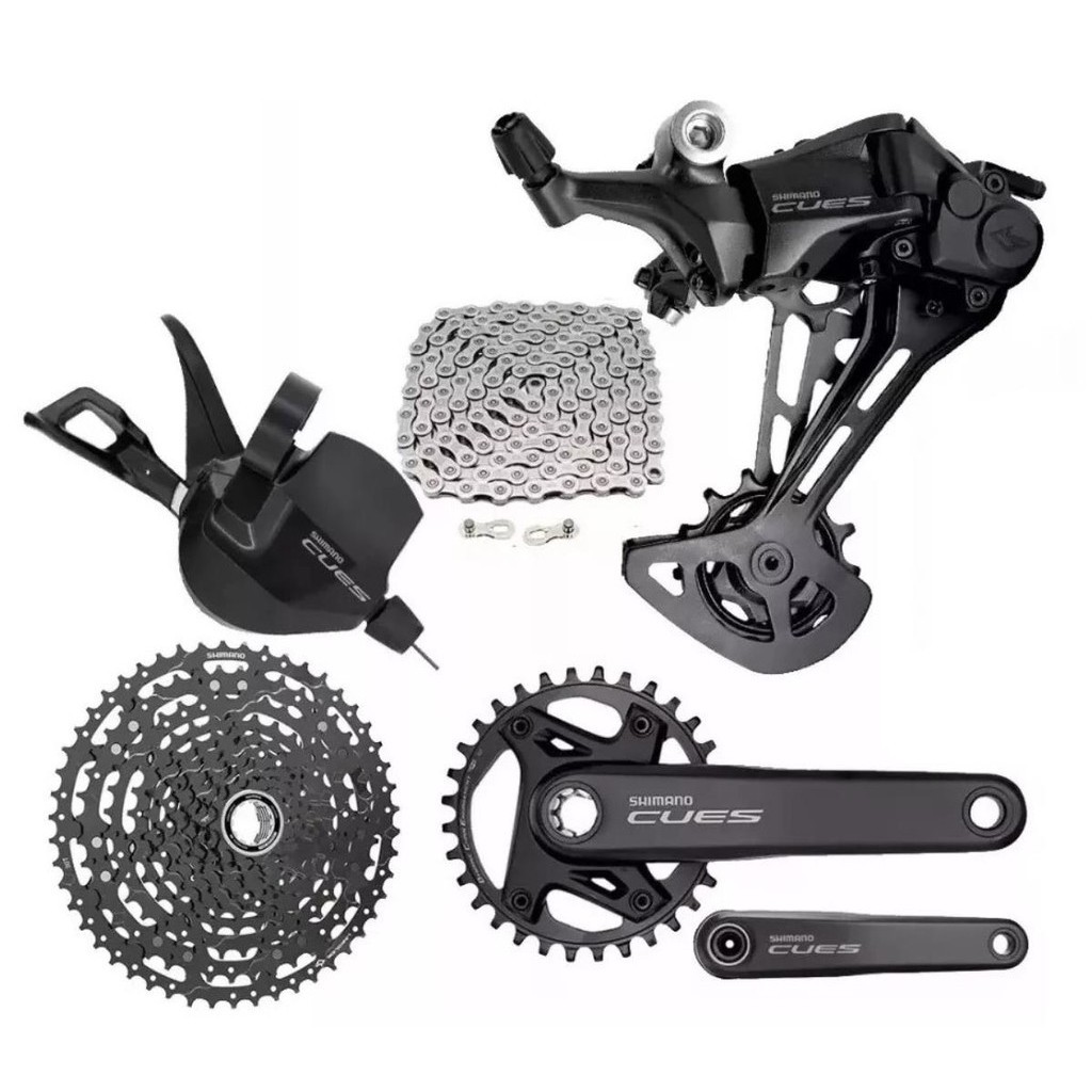Grupo Transmissão MTB Shimano Cues 11v FC-U600 175mm 32 Dentes