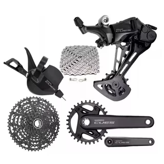 Grupo Transmissão MTB Shimano Cues 11v FC-U600 175mm 32 Dentes