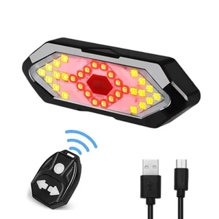 Luz Traseira De Bicicleta Com De Sinalização De Ciclismo À Prova D
