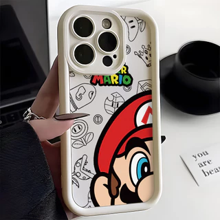 Capa De Celular Jogo Super Mario Para Samsung Galaxy A73 A71 A55 A54 A53 A52 A52S A51 A34 A33 A32 A24 A23 A22 A15 A14 A13 A12 A05S A04S 4G 5G Escada Proteção De Lente
