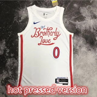 NBA jersey Versão Prensada A Quente Philadelphia 76ers # 0 Camisa De Basquetebol Maxey 2023