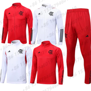 2023/24 Terno De Treinamento De Manga Comprida Pólo FLMG Todos Os Anúncio Camiseta Jersey De Futebol Masculino