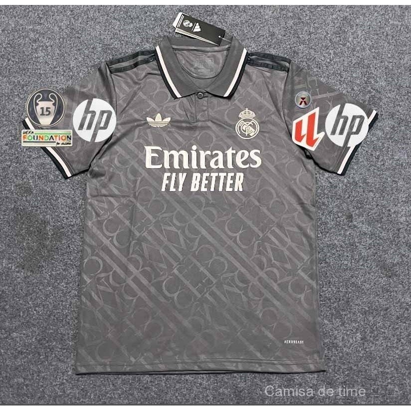 S-4XL fans 24-25 REAL MADRID TERCEIRO MBAPPE BELLINGHAM VINI JR MODRIC camisa de futebol camisa de futebol AAA