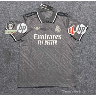 S-4XL fans 24-25 REAL MADRID TERCEIRO MBAPPE BELLINGHAM VINI JR MODRIC camisa de futebol camisa de futebol AAA