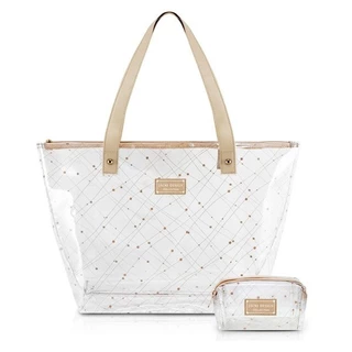 Conjunto de Bolsa Transparente e Necessaire Glow 2 peças Jacki Design