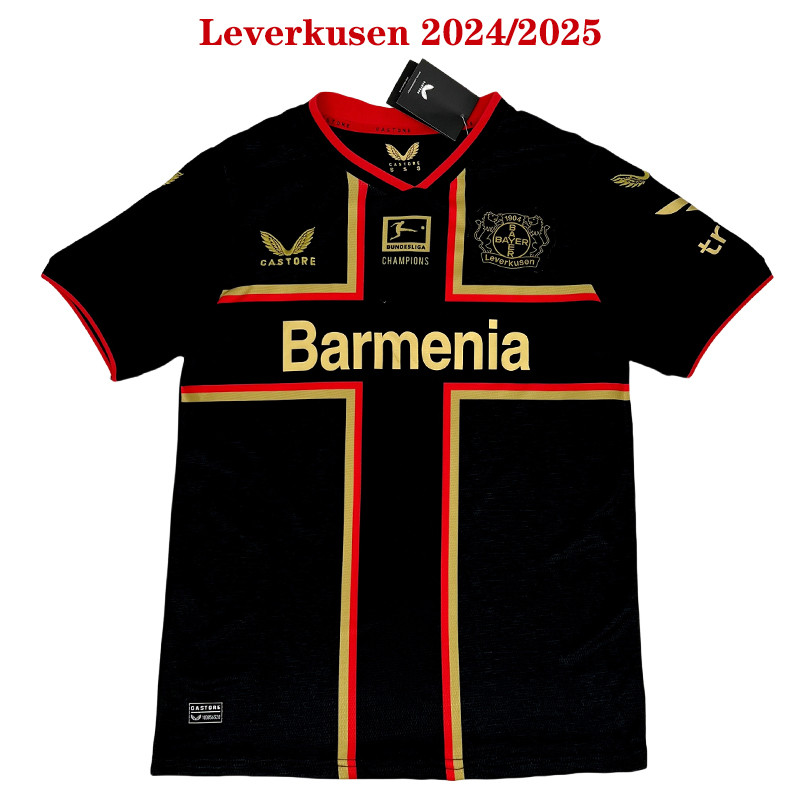 Camisa De Futebol Preta 2024Leverkusen Jersey